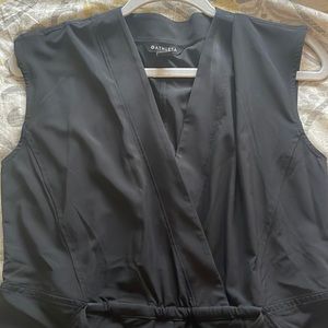 Athleta Black Wrap Shorts Romper